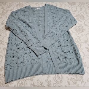 Maurice's Open Stitch Cardigan Size Small